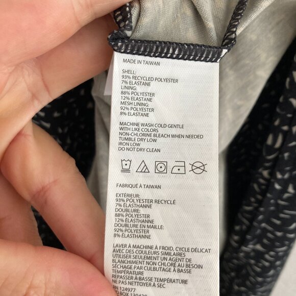 PRANA Exercise Dress Midi Halter Back Black Spotted Workout Hiking Walking Small - Picture 8 of 9